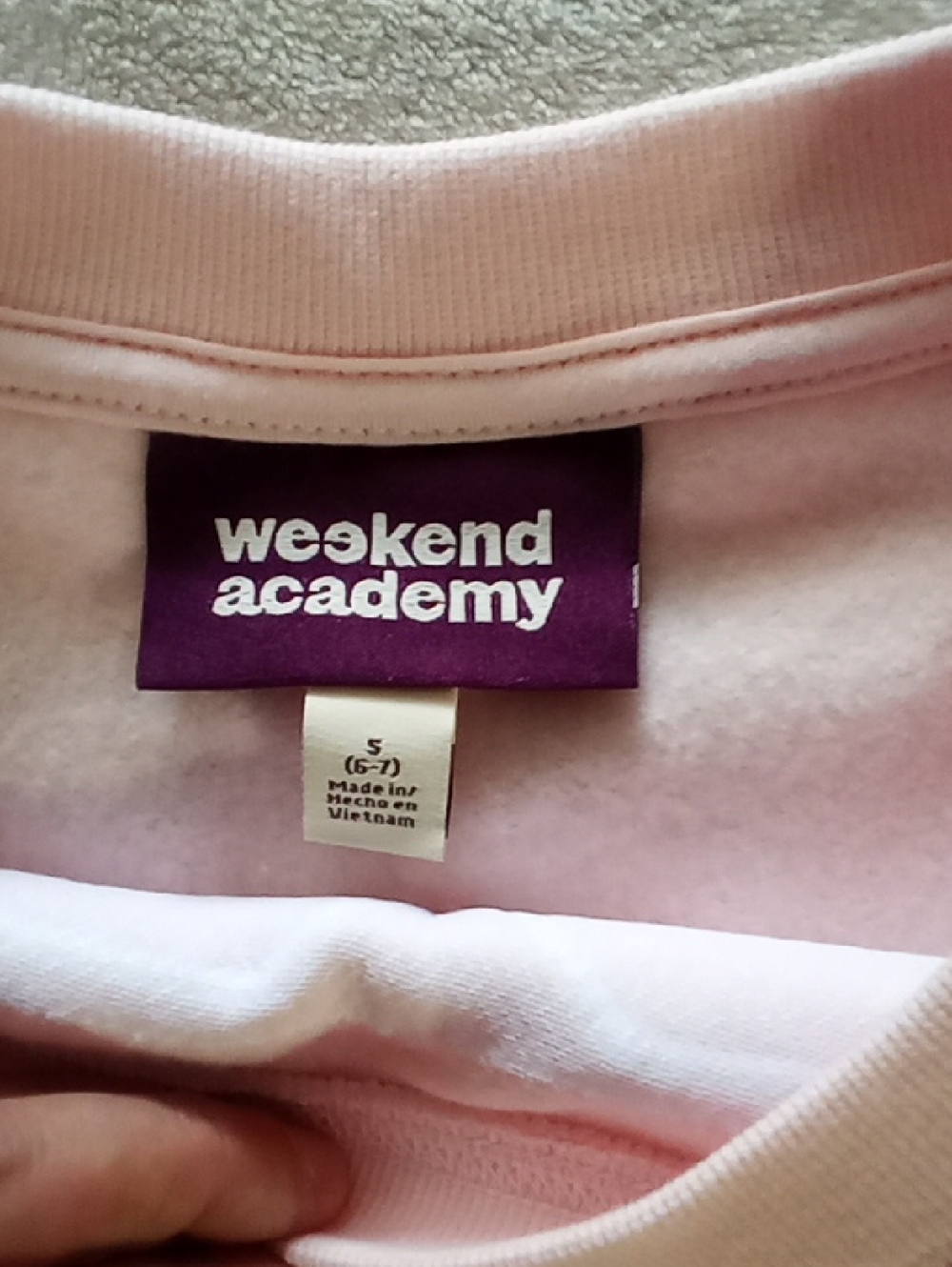 WEEKEND ACADEMY PINK 96 SWEATSETS BOTTOMS (XS 4-5) TOP (S 6-7) NWT - Picture 4 of 12